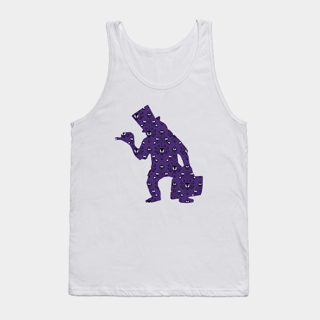 Haunted Mansion Wallpaper Hitchhiking Ghost Tank Top by FandomTrading